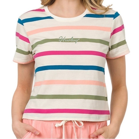 Hurley Stripped Top l SIZE S - Picture 1 of 8